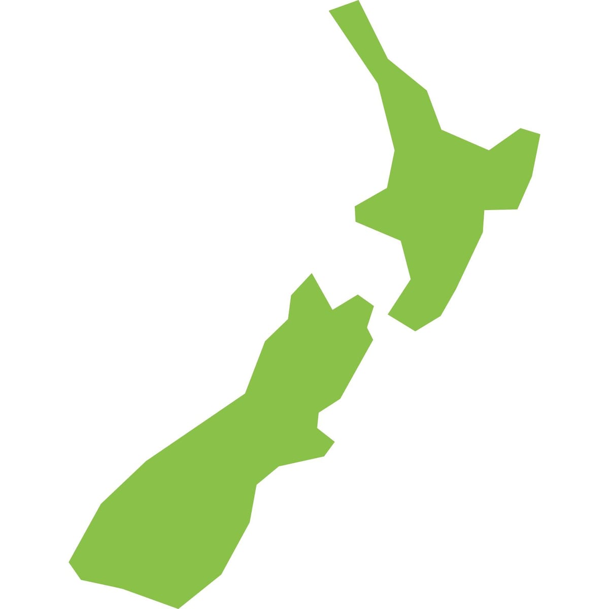 Kaart van nieuw-zeeland png