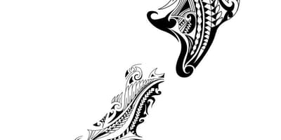 Kaart van nieuw-zeeland tattoo