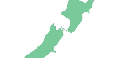 Nieuw-zeeland kaart vector overzicht