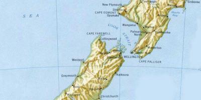 Wellington-nieuw-zeeland op de kaart